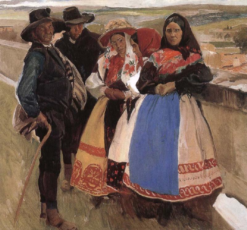 Joaquin Sorolla Segovia typical oil painting picture